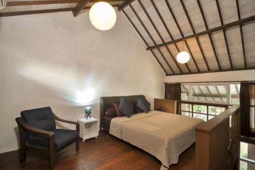 Fancy suite In Balinese rural area .