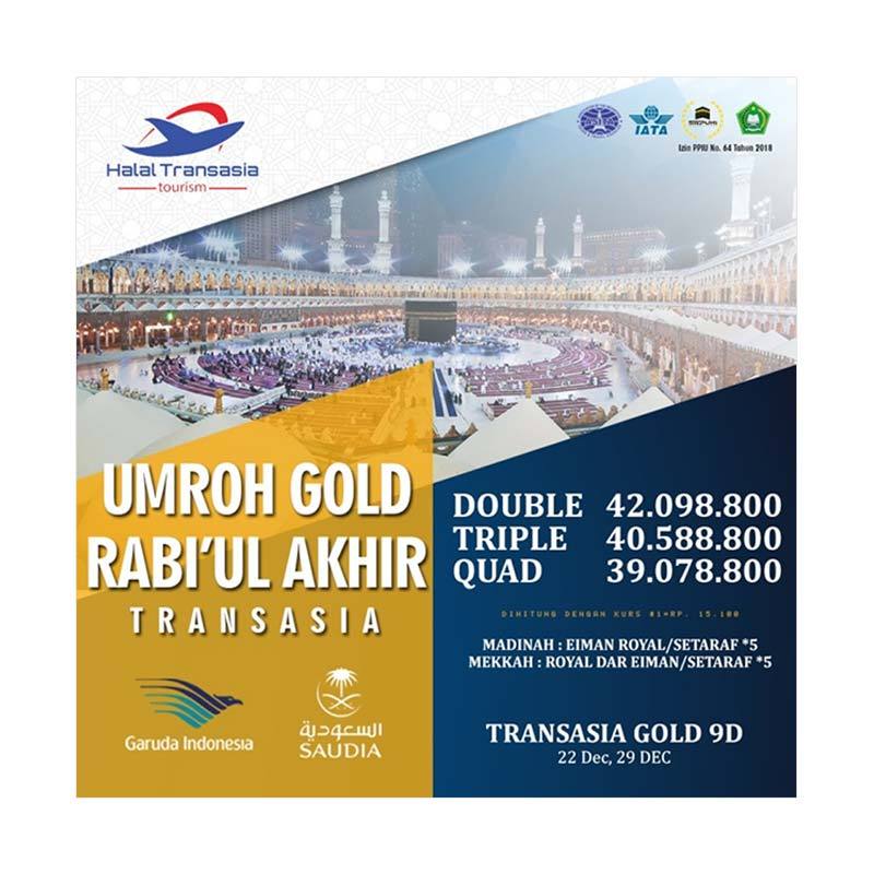 Paket Umroh Gold Rabiul Akhir Halal Transasia