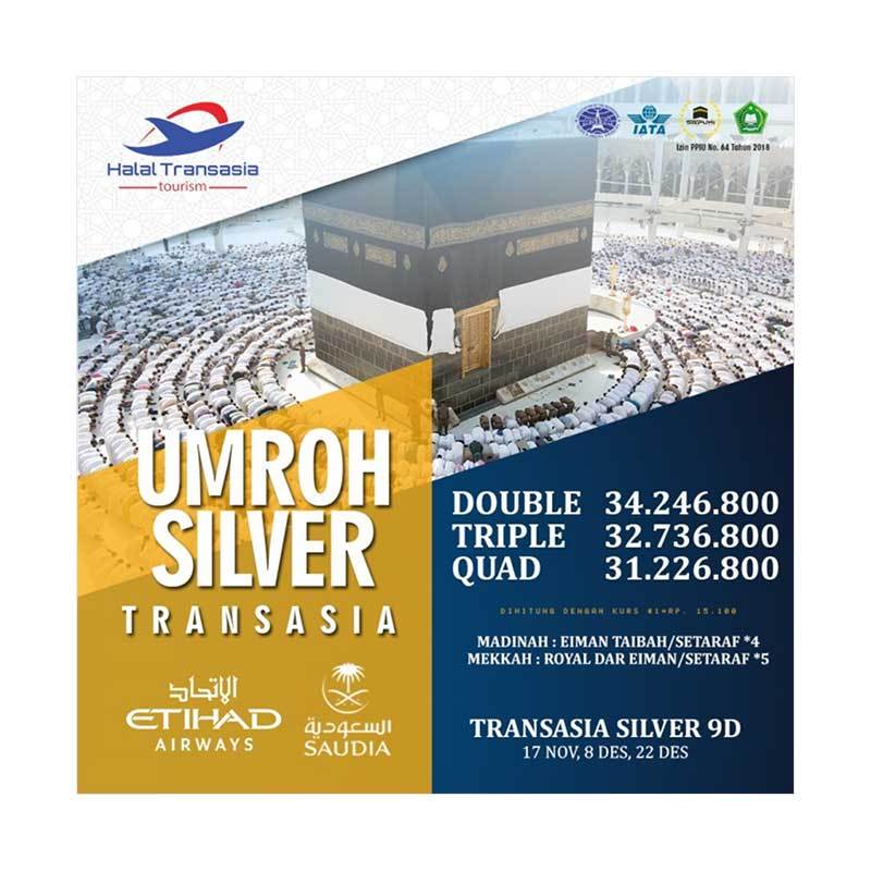 Paket Umroh Silver Halal Transasia [Down Payment]