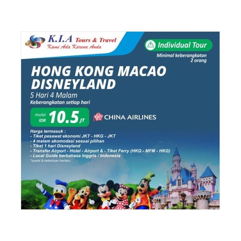 K.I.A Tours & Travel - Hong Kong Macau Disneyland Paket Wisata Internasional [5D4N]