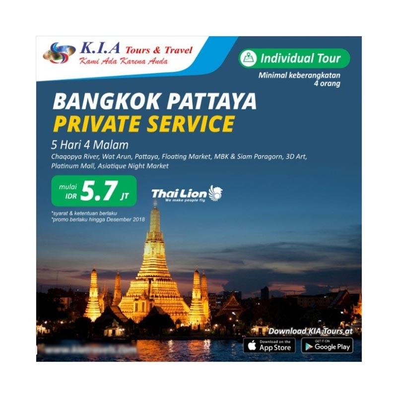 K.I.A Tours & Travel - Bangkok Pattaya Private Service Paket Wisata Internasional [5D4N]