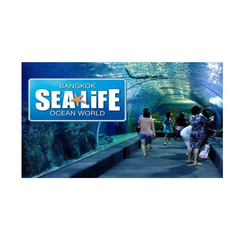 LapakTrip Fullday Sea Life Bangkok Ocean World Paket Wisata Internasional