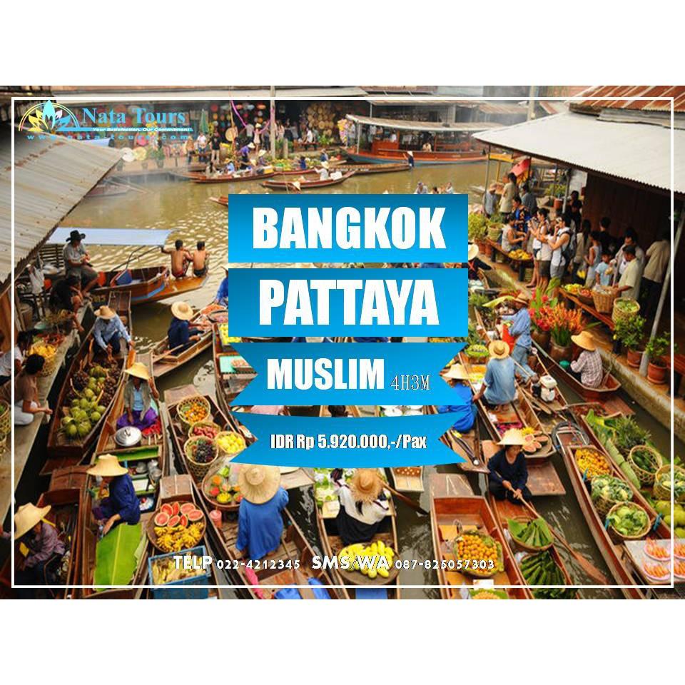 Bangkok – Pattaya Muslim Tours 4D3N Rp5.920.000