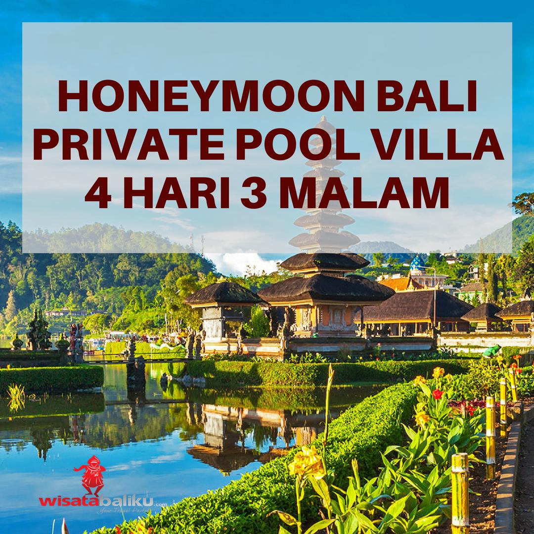 Paket Bulan Madu Private Pool Villa 4 Hari 3 Malam (Sana Vie Villa)
