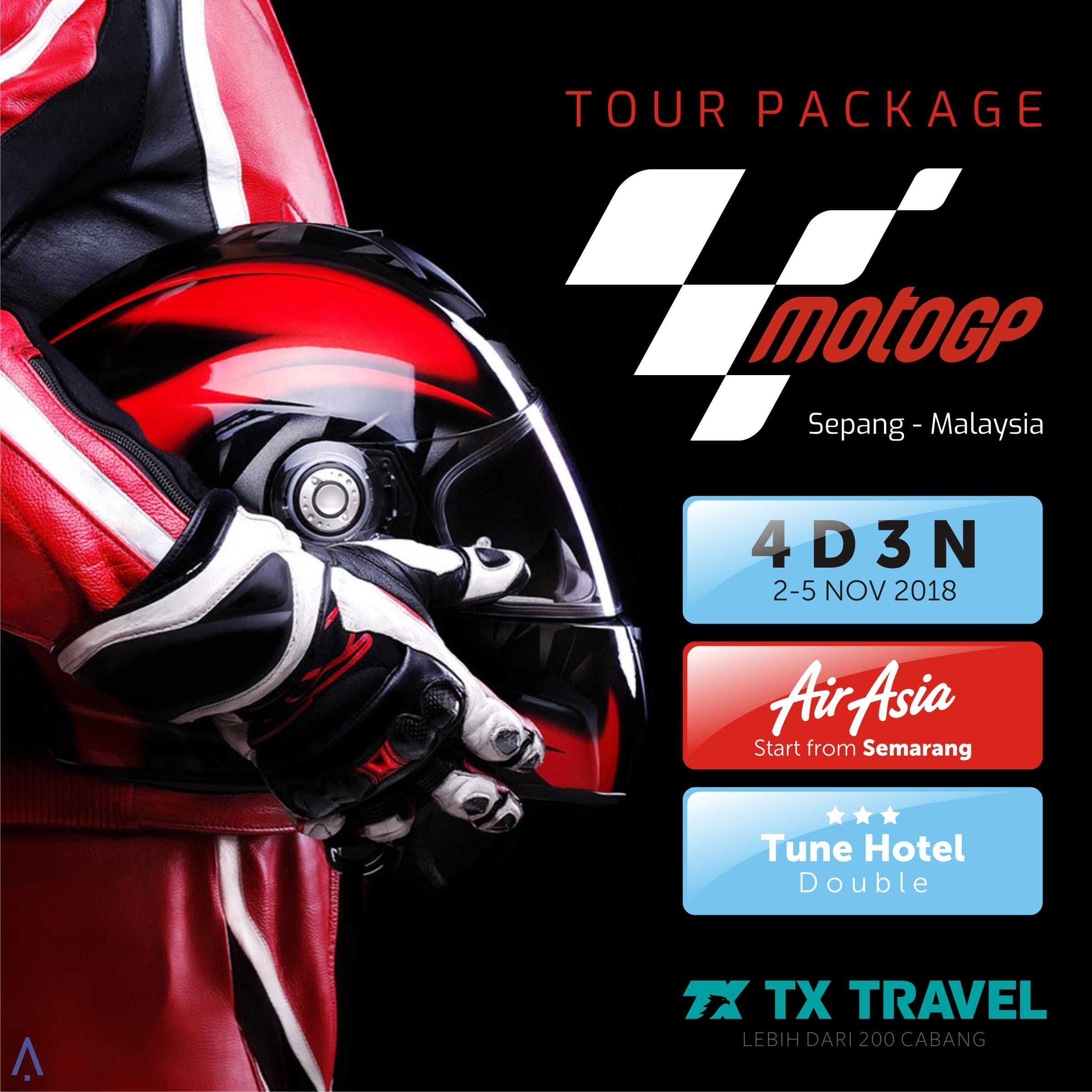 Paket Tur Murah MotoGP Sepang 4D3N (Semarang)/Tiket MotoGP