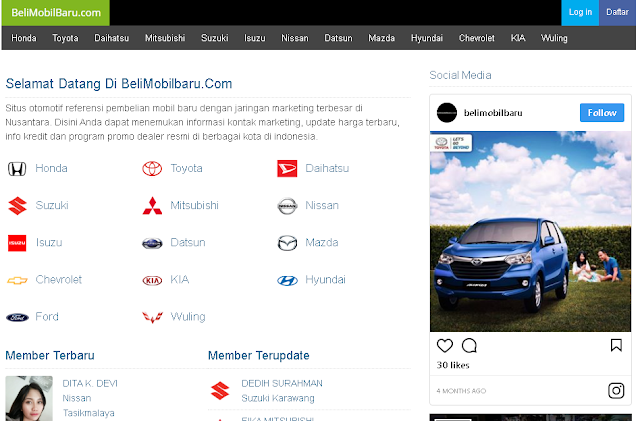 Website Bursa Jual Beli Mobil Baru Indonesia