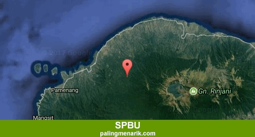 Pom Bensin SPBU di Lombok utara